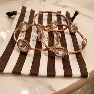 HENRI BENDEL Rose Gold Plated Bangle Bracelet